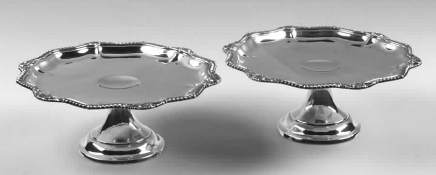 Gadroon (Sterling, 1933, Hollowware) Pair of Sterling Compotes by International Silver-1