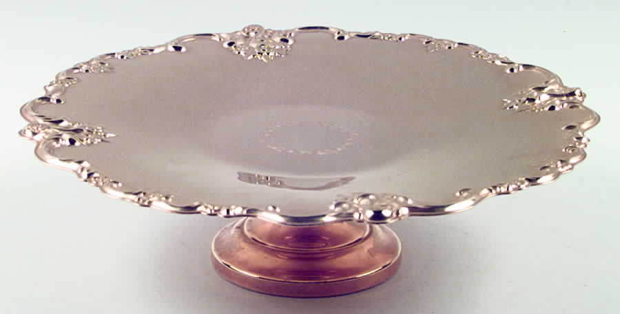 Golden Orleans (Gold Electroplate, 1981, Hollowware) Silverplate Cake Stand by International Silver-1