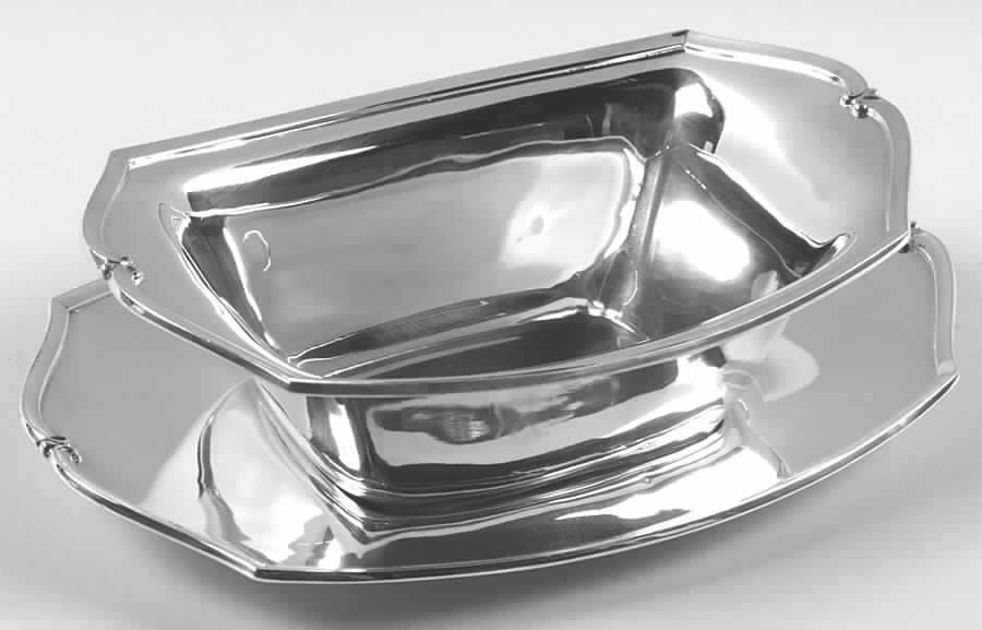 Minuet (Sterling, 1925, Hollowware) Sterling Gravy Boat & Underplate by International Silver-1