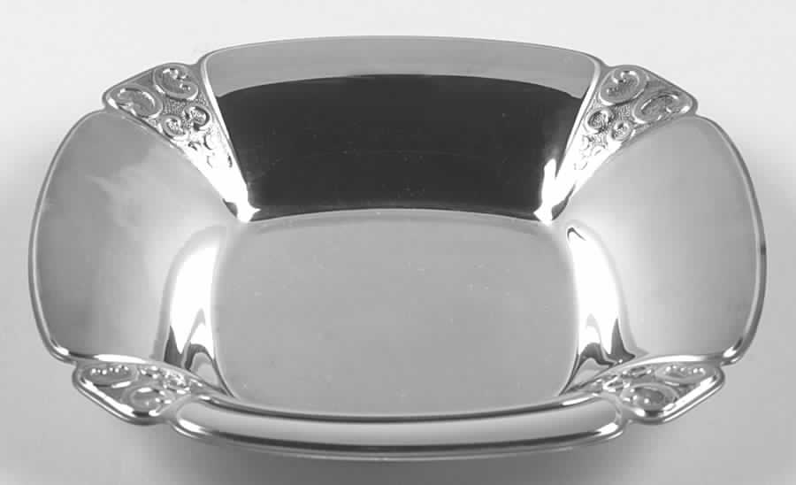 Triumph (Silverplate, 1968, Hollowware) Medium Silverplate Bon Bon Bowl by International Silver-1