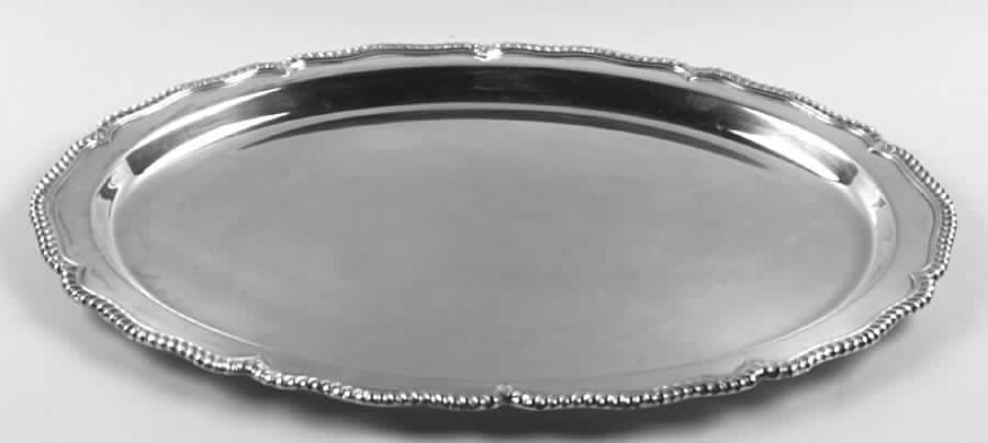 Staffordshire (Silverplate, Hollowware)  Large Plated Meat Platter No Well by International Silver-1