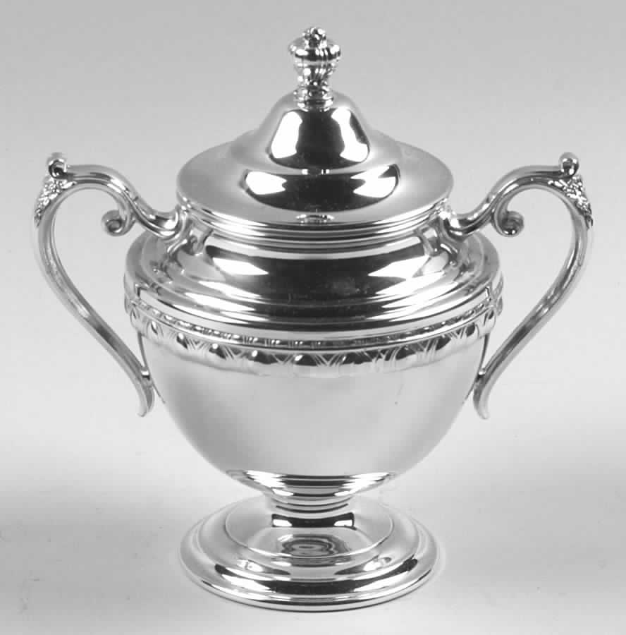Mayfair (Silverplate, Hollowware) Sugar Bowl & Lid by International Silver-1