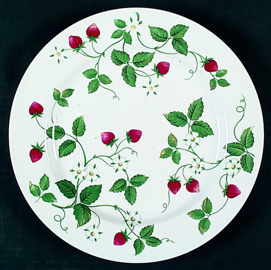 Strawberry Fair (No Green Trim) Dinner Plate by International-1