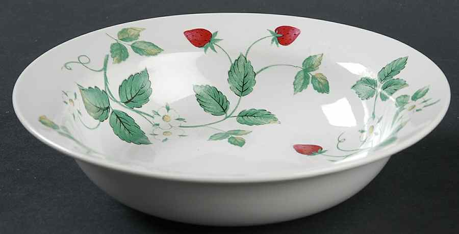 Strawberry Fair (No Green Trim) Rim Cereal Bowl by International-1