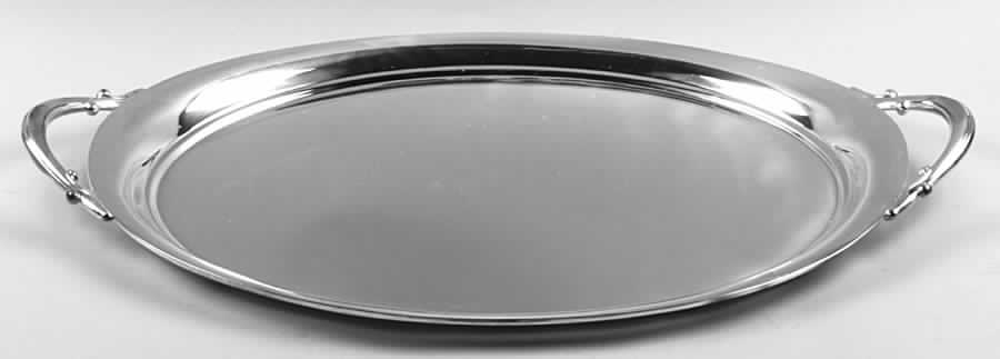 Roberta (Silverplate, Hollowware) Large Silverplate Waiter Tray by International Silver-1