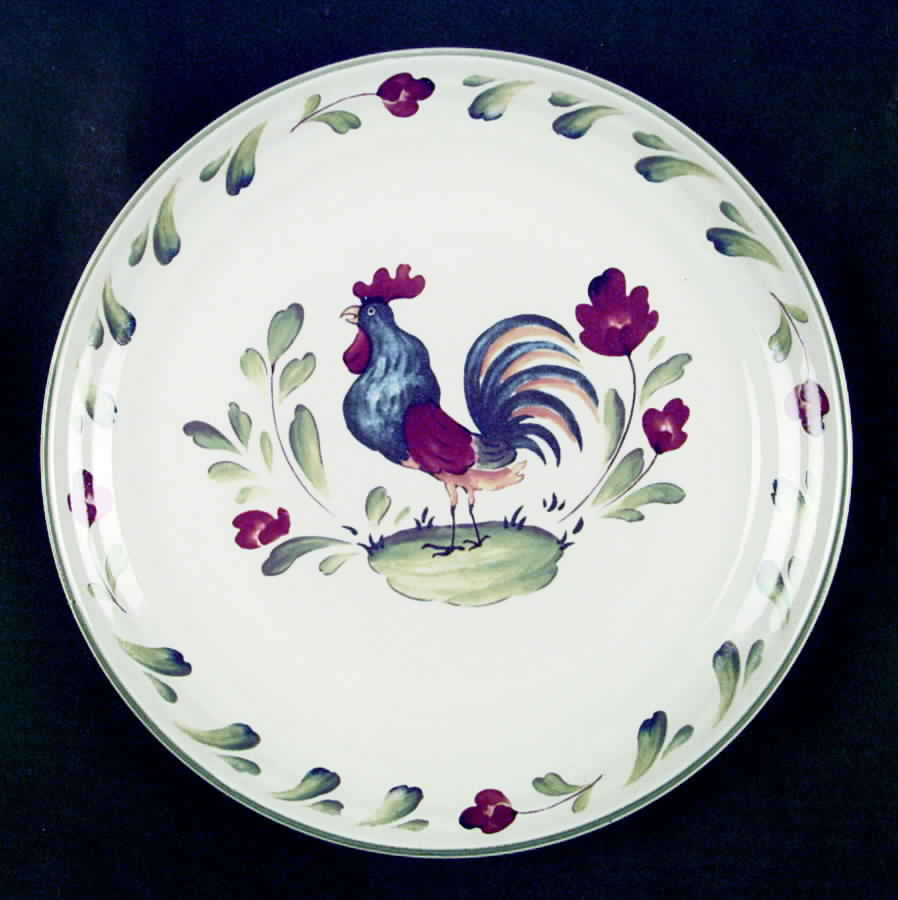 Provence (Rooster) Dinner Plate by International-1