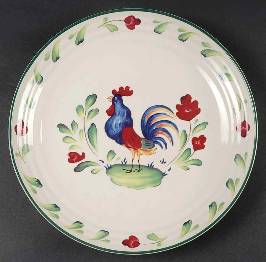 Provence (Rooster) 12" Chop Plate (Round Platter) by International-1