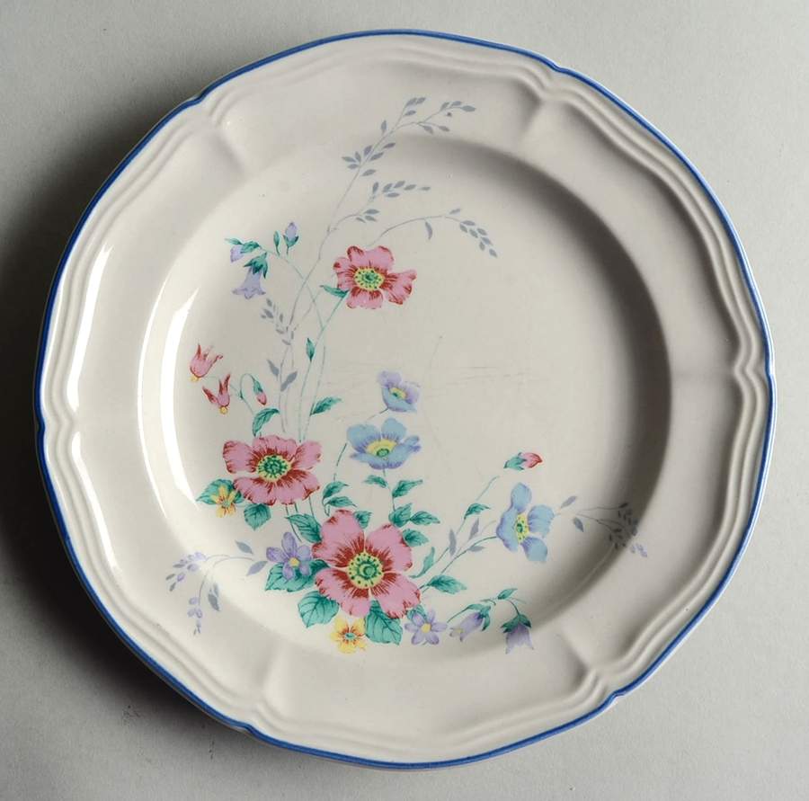 English Country Salad Plate by International-1