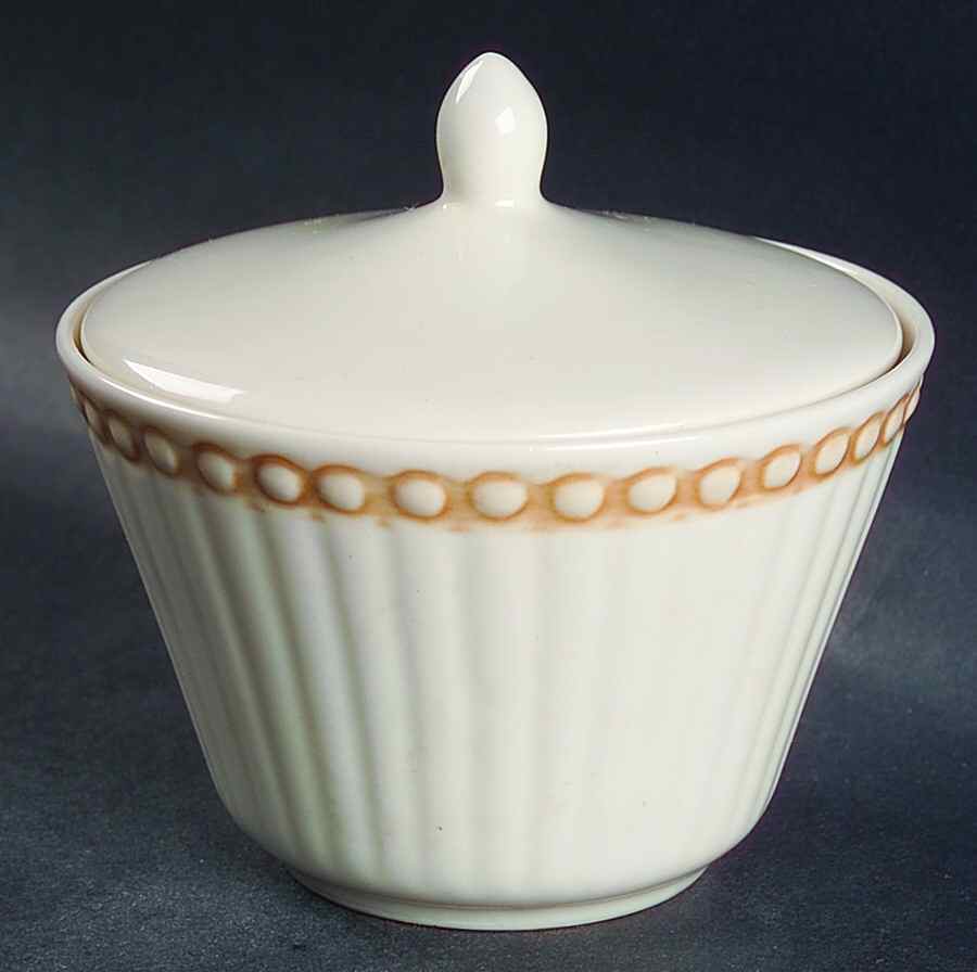 Precious Pearl Sugar Bowl & Lid by International-1