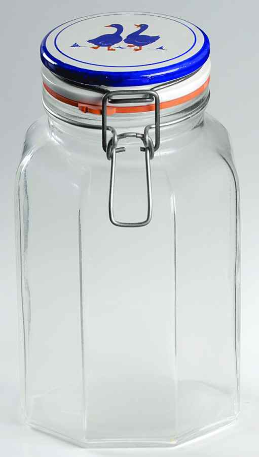 ITY134 7" Glassware Storage Jar & Lid by Italy-1