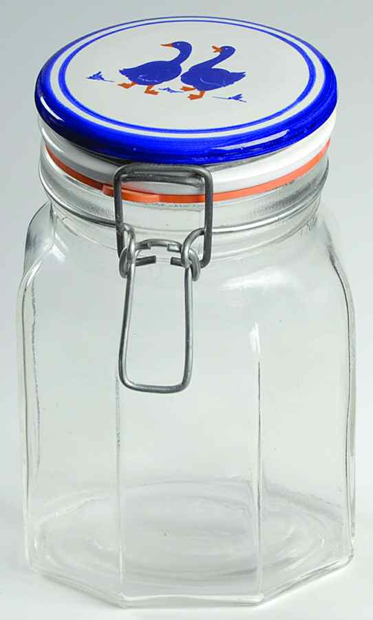 ITY134 5" Glassware Storage Jar & Lid by Italy-1