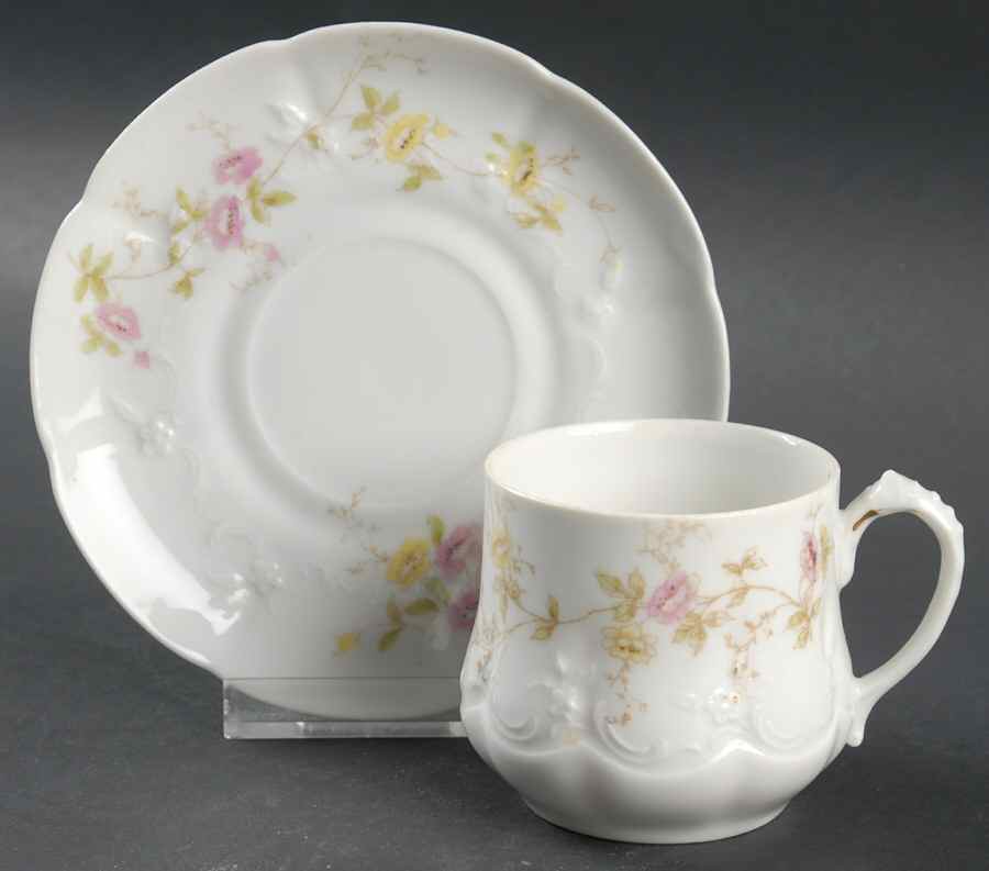 IMK1 Flat Cup & Saucer Set by Imperial China (Karlsbad)-1