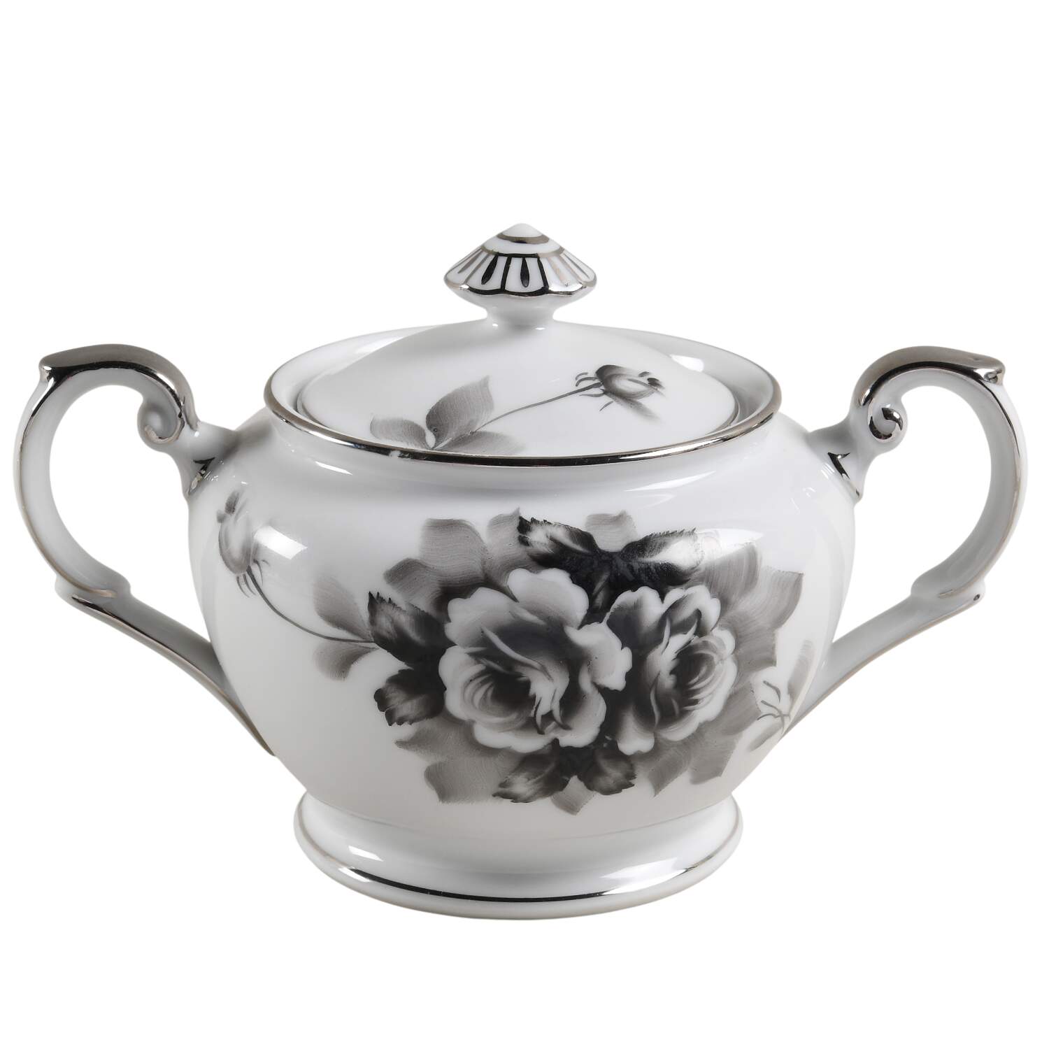 5272 Sugar Bowl & Lid by I China (Japan)-1