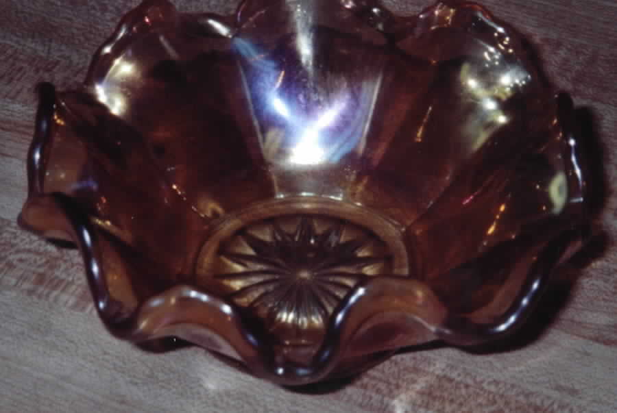 Plain Jane Marigold 7" Round Bowl by Imperial Glass-Ohio-1