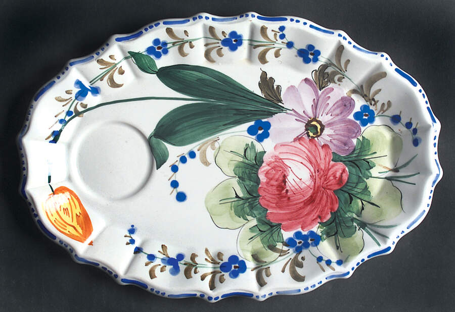 Nove Rose Snack Plate by Italy-1