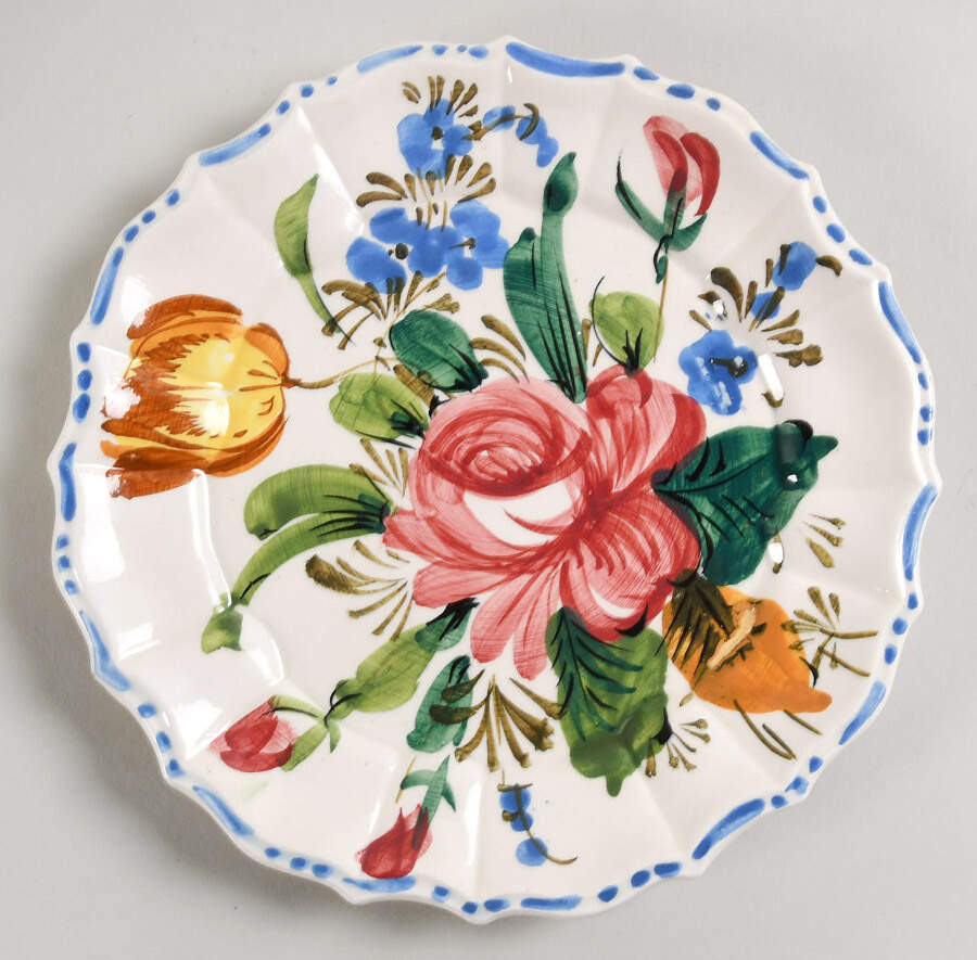 Nove Rose Salad Plate by Italy-1