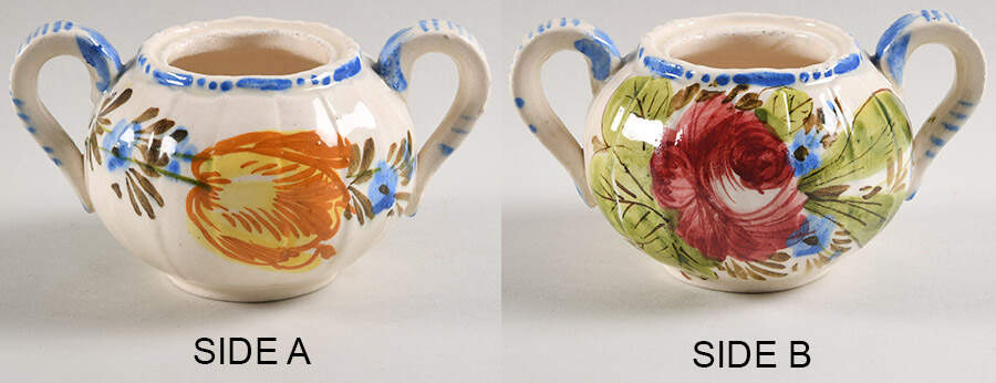 Nove Rose Sugar Bowl No Lid by Italy-1
