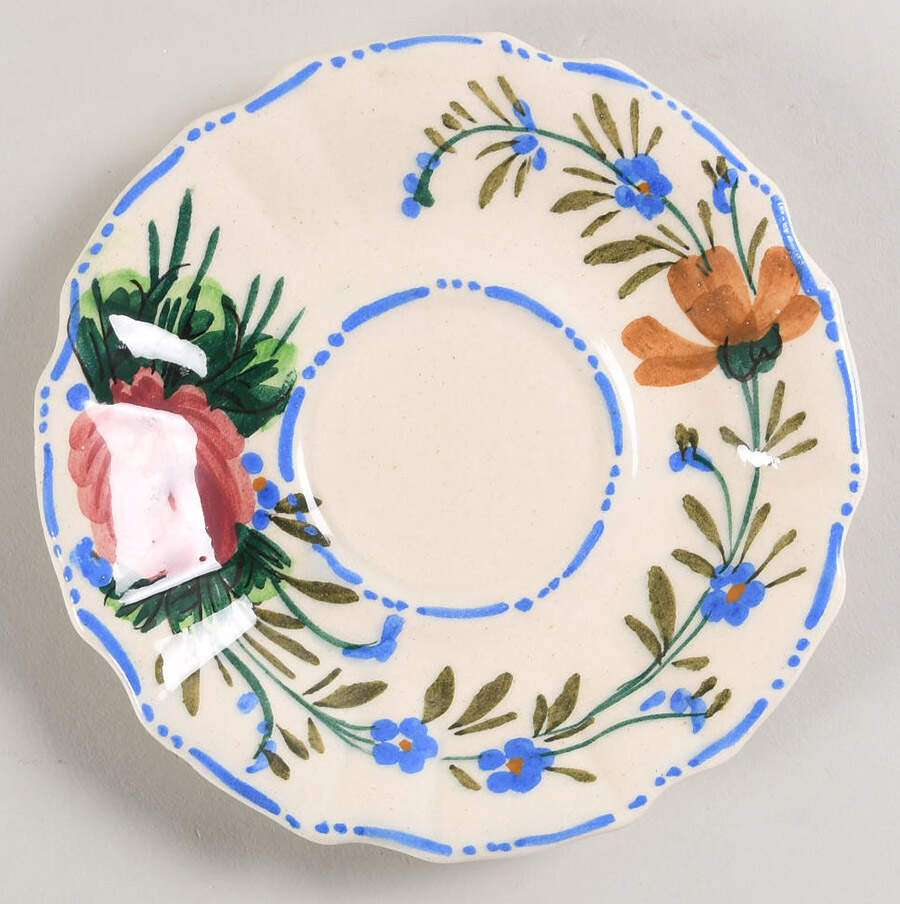 Nove Rose Saucer for Flat Cup by Italy-1