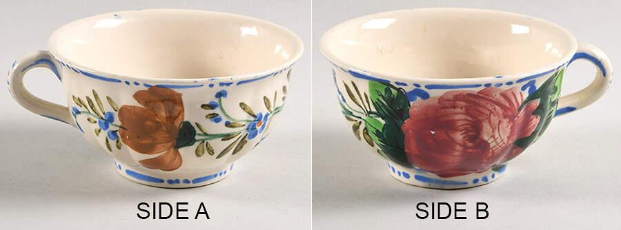 Nove Rose Flat Cup by Italy-1