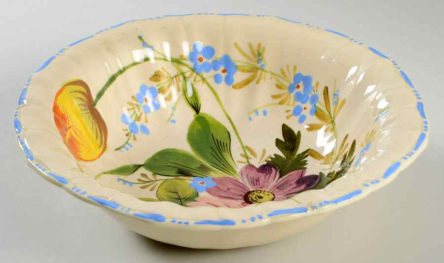 Nove Rose 9" Round Vegetable Bowl by Italy-1
