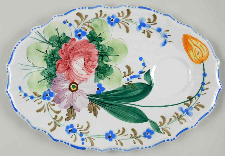Nove Rose Snack Plate by Italy-1