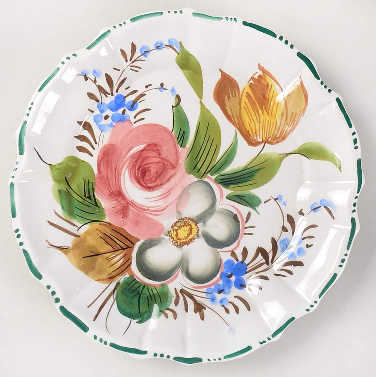 Nove Rose Salad Plate by Italy-1
