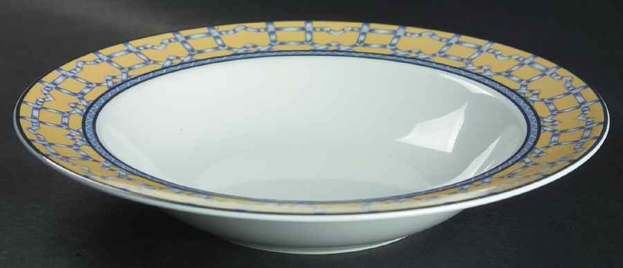 Palace Garden Large Rim Soup Bowl by Interiors (PTS)-1