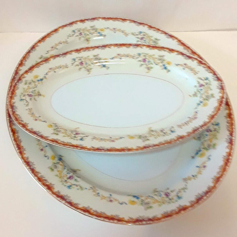 IMP50 12" Oval Serving Platter by Imperial (Japan)-1