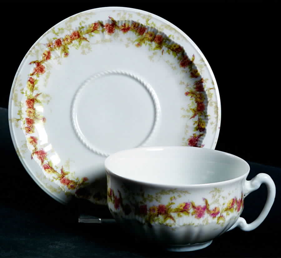 IMM2 Flat Cup & Saucer Set by Imperial Porcelain-1