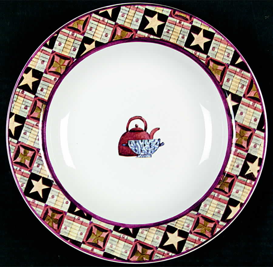 Country Cupboard Large Rim Soup Bowl by International-1