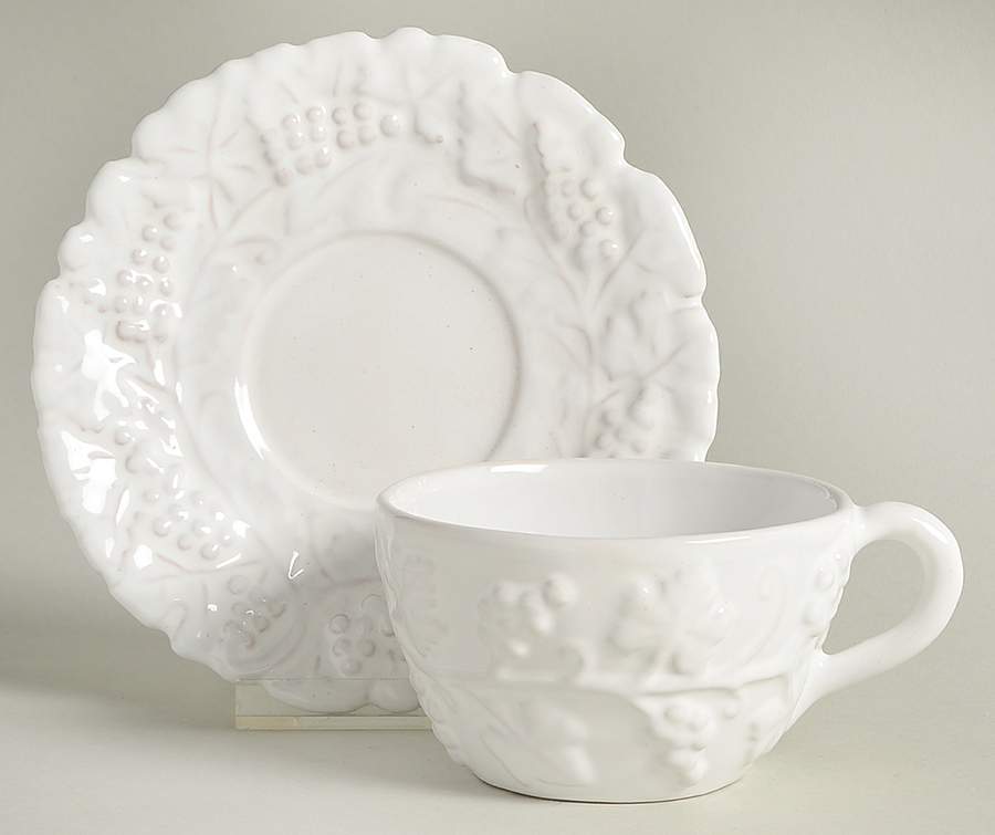 ITY434 Flat Cup & Saucer Set by Italy-1