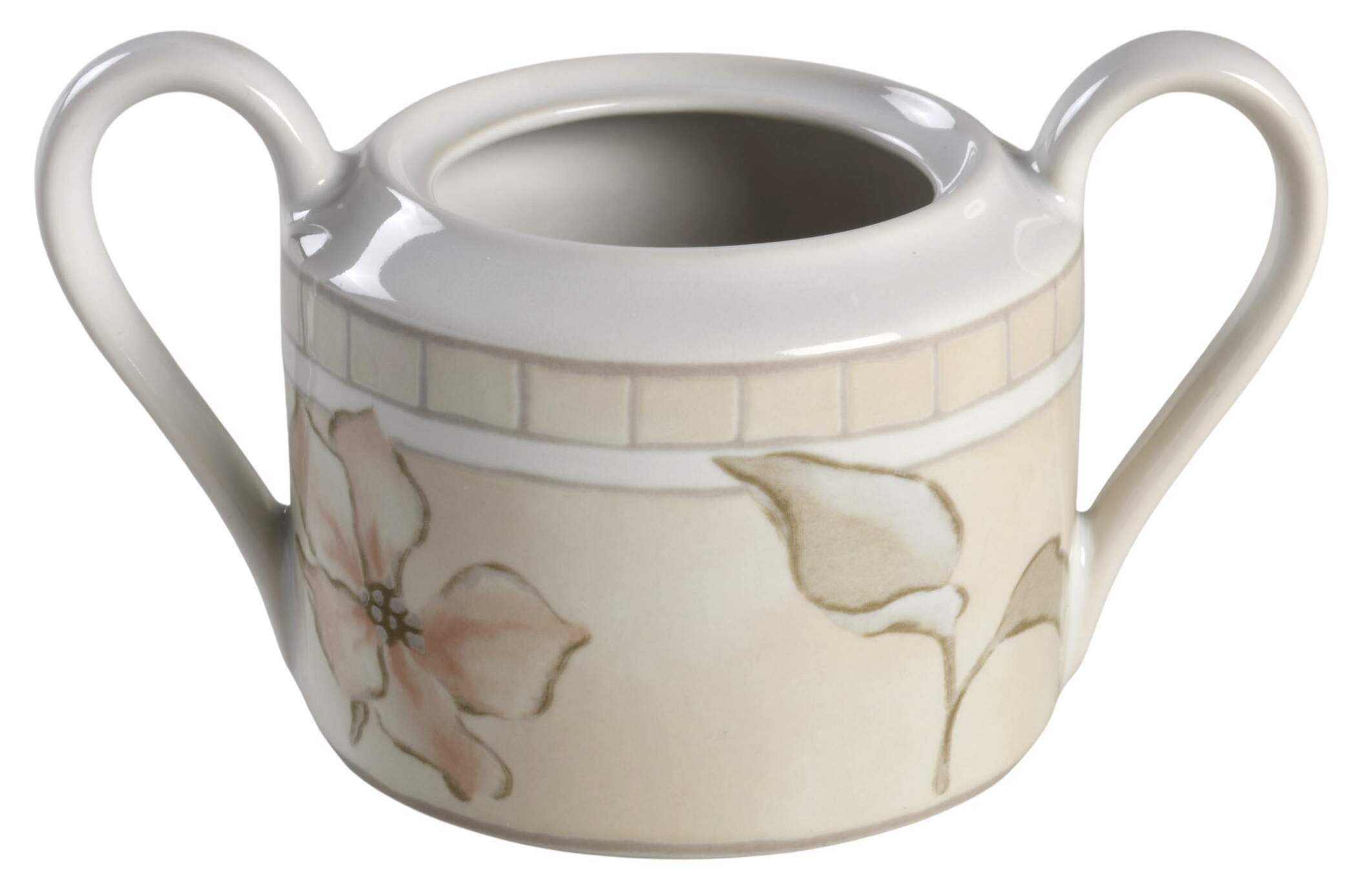 Linen Flower Sugar Bowl No Lid by Interiors (PTS)-1