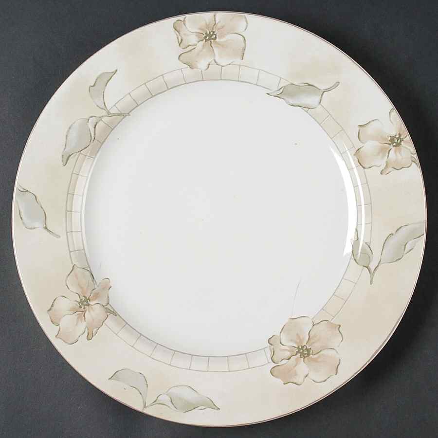 Linen Flower 12" Chop Plate (Round Platter) by Interiors (PTS)-1