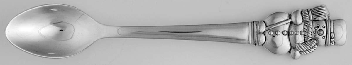 Let It Snow Silverplate Cocoa Spoon by International Silver-1