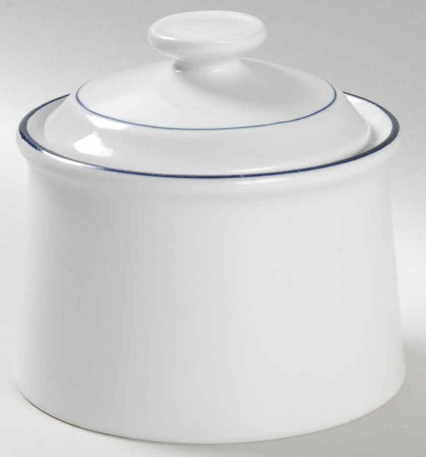 Sheridan Blue Sugar Bowl & Lid by International-1