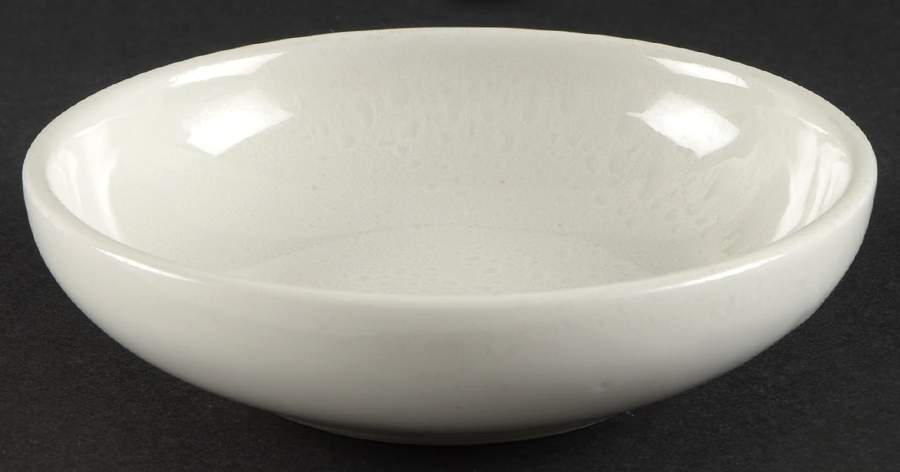 Casual White Mottled Fruit/Dessert (Sauce) Bowl by Iroquois-1