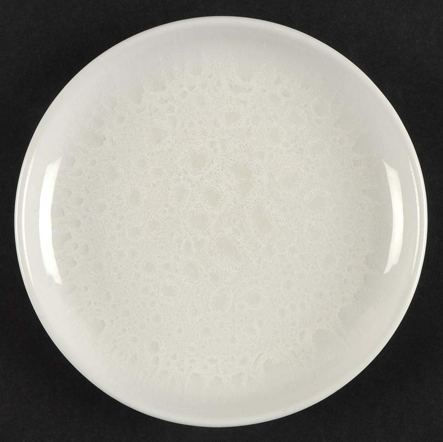 Casual White Mottled Bread & Butter Plate by Iroquois-1