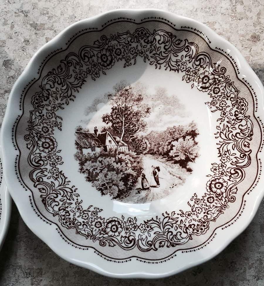 Swiss Landscape Fruit/Dessert (Sauce) Bowl by Italy-1