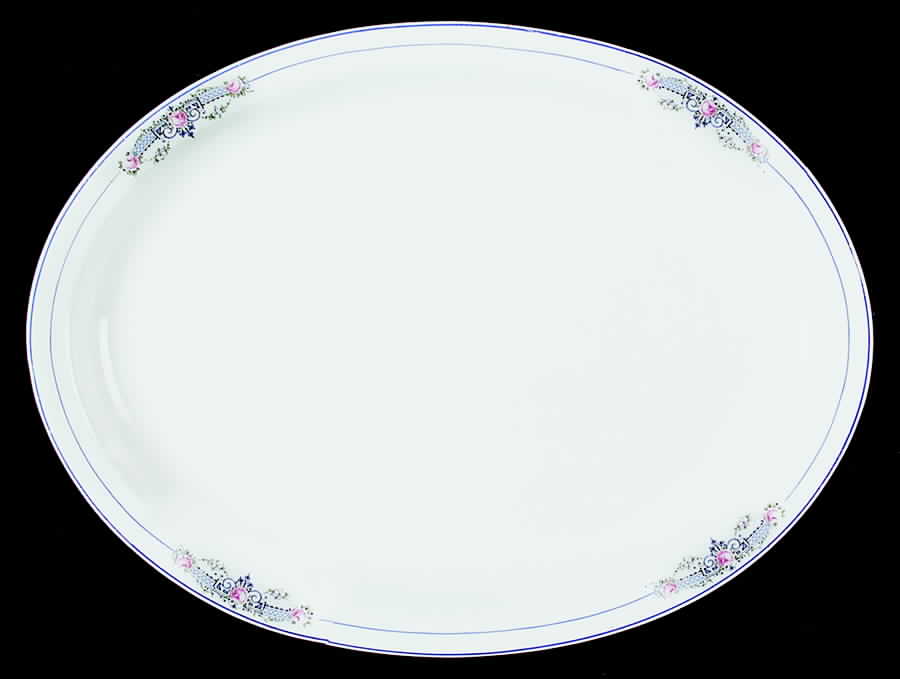 ILL14 17" Oval Serving Platter by Illinois China -1