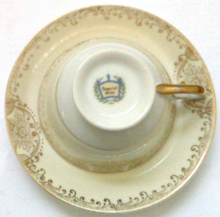 IMP64 Footed Cup & Saucer Set by Imperial (Japan)-1