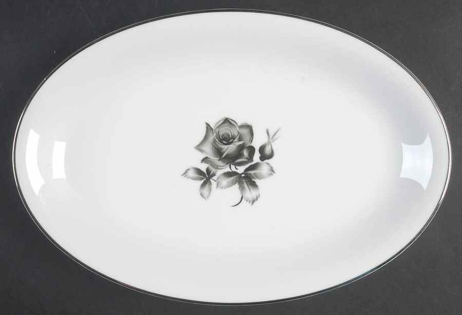 A5252-1 12" Oval Serving Platter by I China (Japan)-1