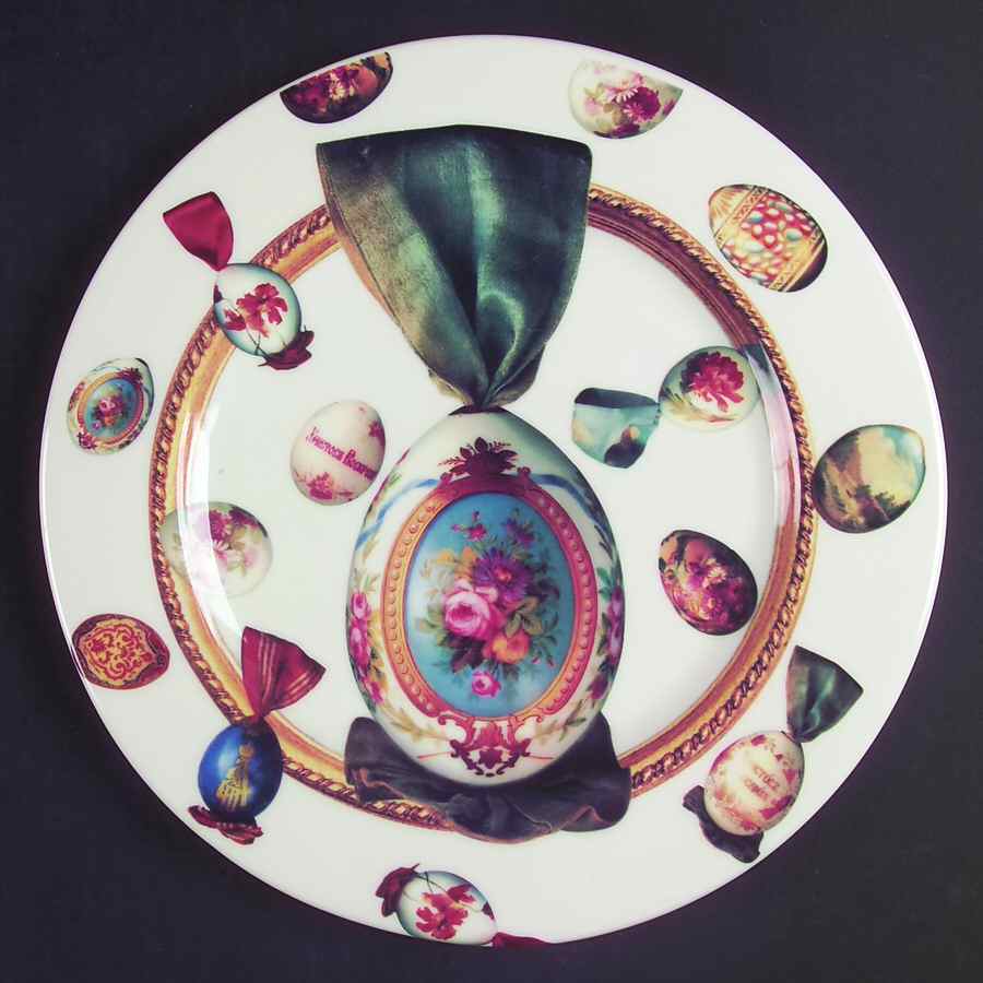 Uova Dinner Plate by Italian Ceramics-1