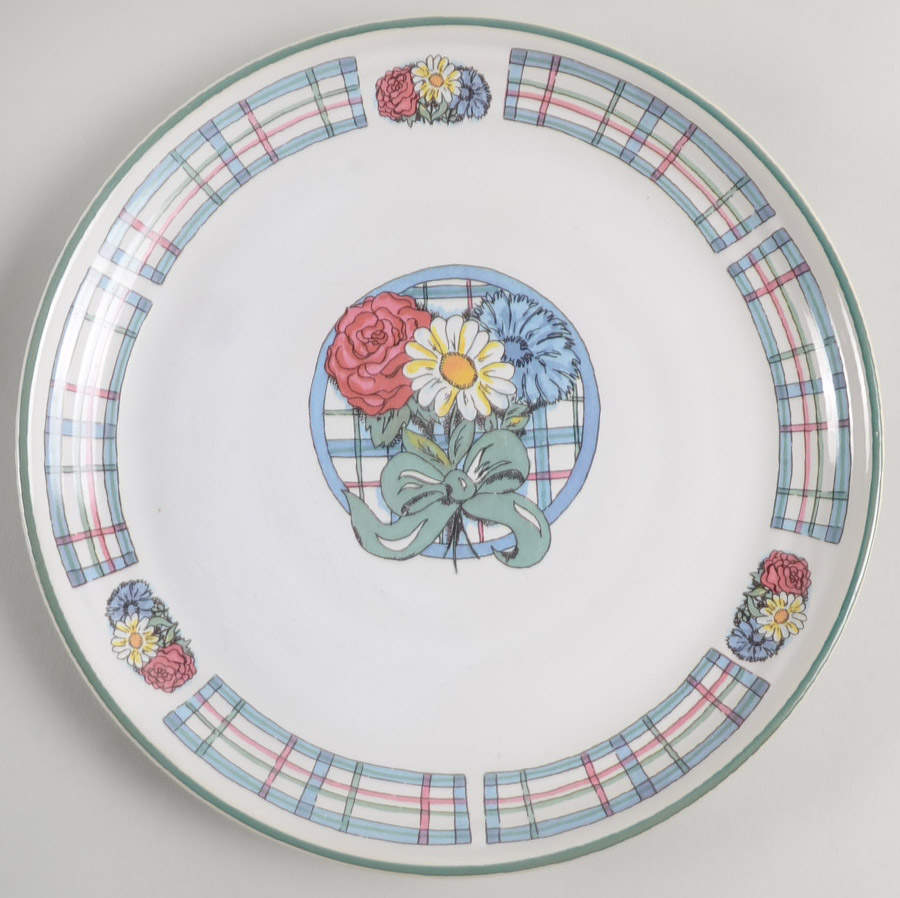 Plaid Posey Dinner Plate by International-1