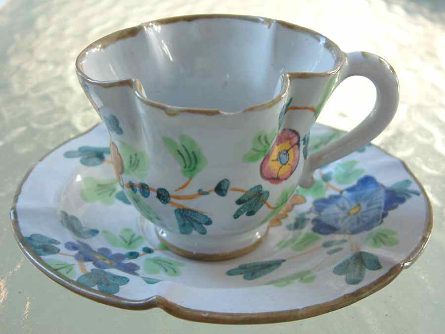 ITY221 Footed Cup & Saucer Set by Italy-1