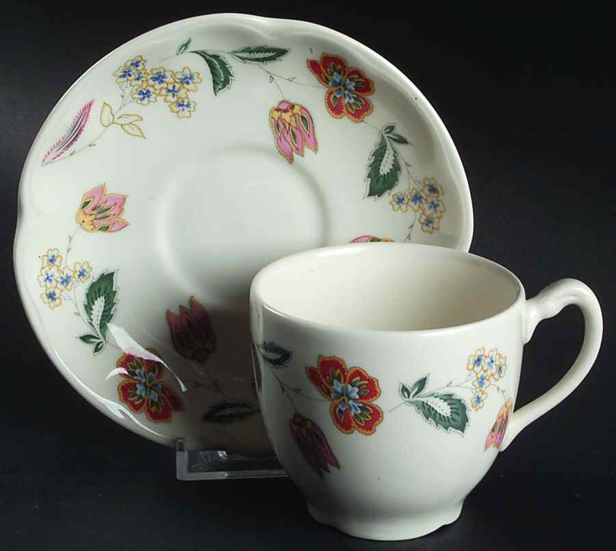 IK7 Flat Cup & Saucer Set by Ikea China-1