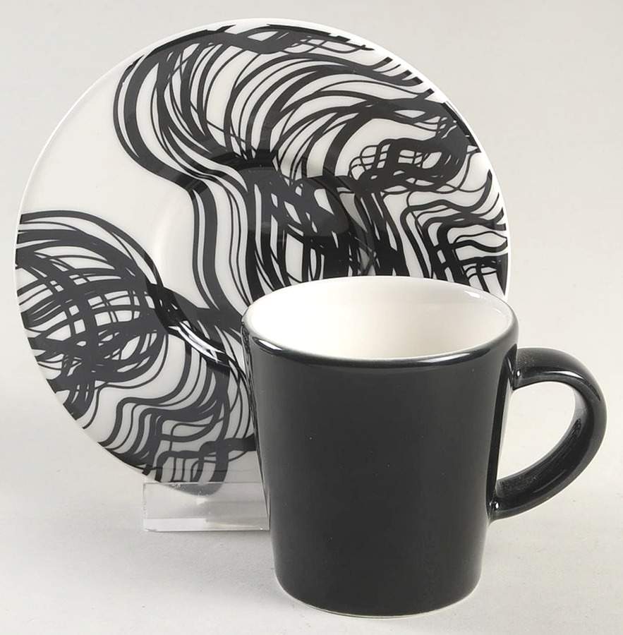 Aika Graphics Espresso Cup and Saucer Set by Iittala-1