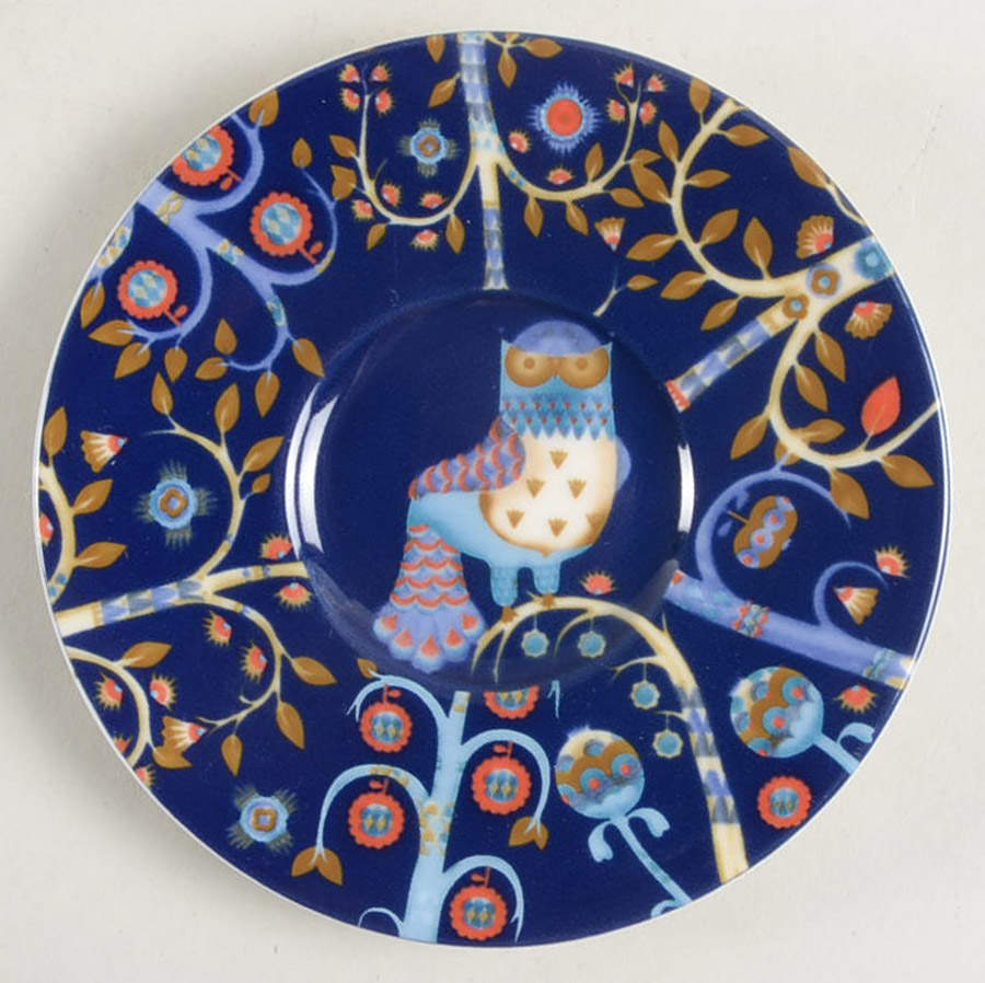 Taika Blue Saucer for Espresso Cup by Iittala-1