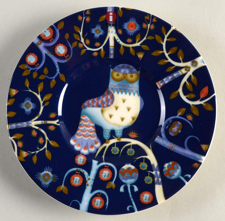 Taika Blue Saucer by Iittala-1