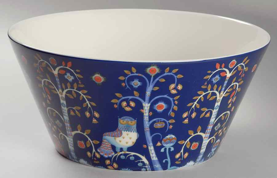 Taika Blue 10" Round Serving Bowl by Iittala-1