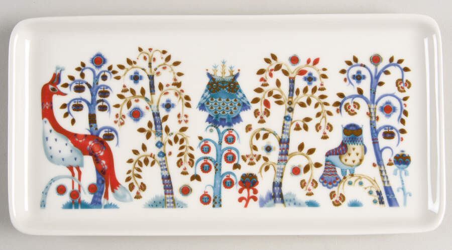 Taika White 9" Rectangular Plate by Iittala-1